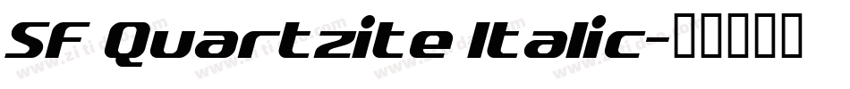 SF Quartzite Italic字体转换